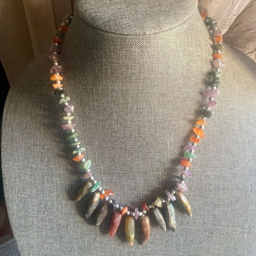 Vintage Natural Stone Necklace